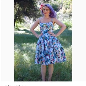 Pinup Couture Jenny Dress Paris Small